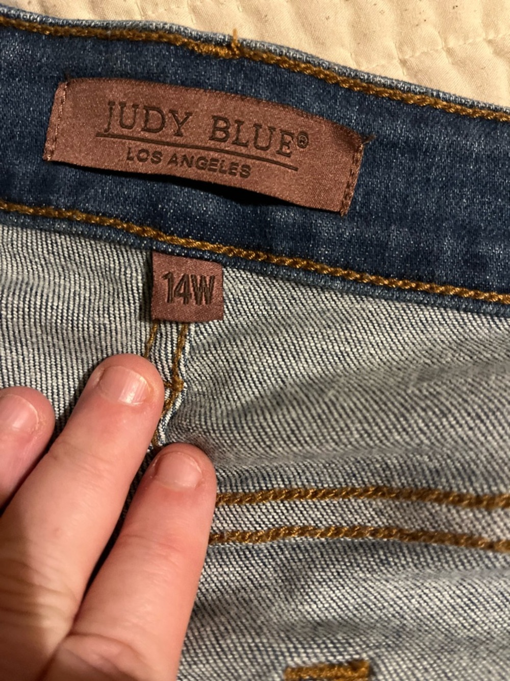 Judy Blue Dark Blue Wide Leg Jeans - Picture 8 of 10